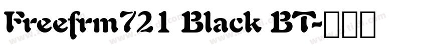 Freefrm721 Black BT字体转换